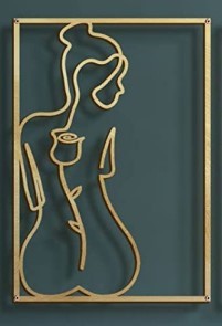 Metal Wall Decoration Art Body Line