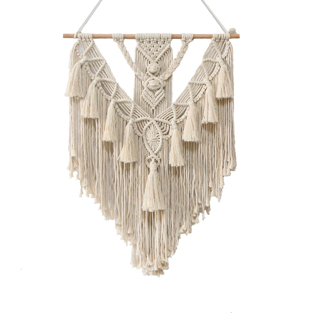 Hand-woven Pendant Macrame Wall Hanging Boho Woven Tapestry Bohemian Crafts Room Decoration Gorgeous Tapestry For Home Decor