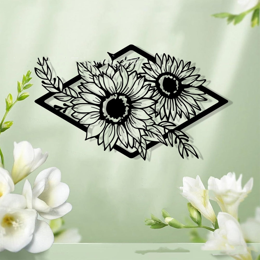 New Product SUNFLOWER Metal Art Living Room Wall Decoration