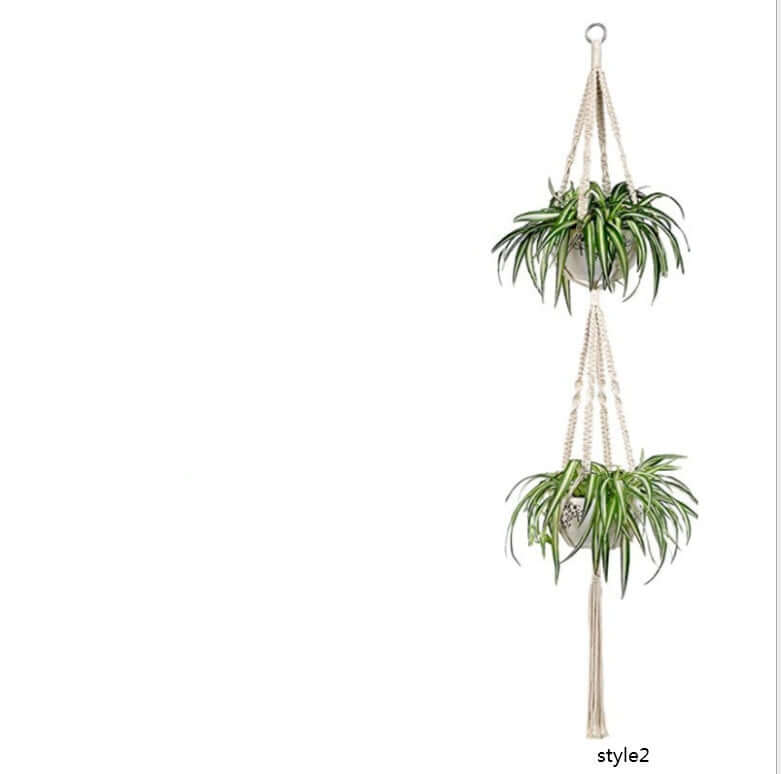 4 Pack - Macrame Hanging Baskets