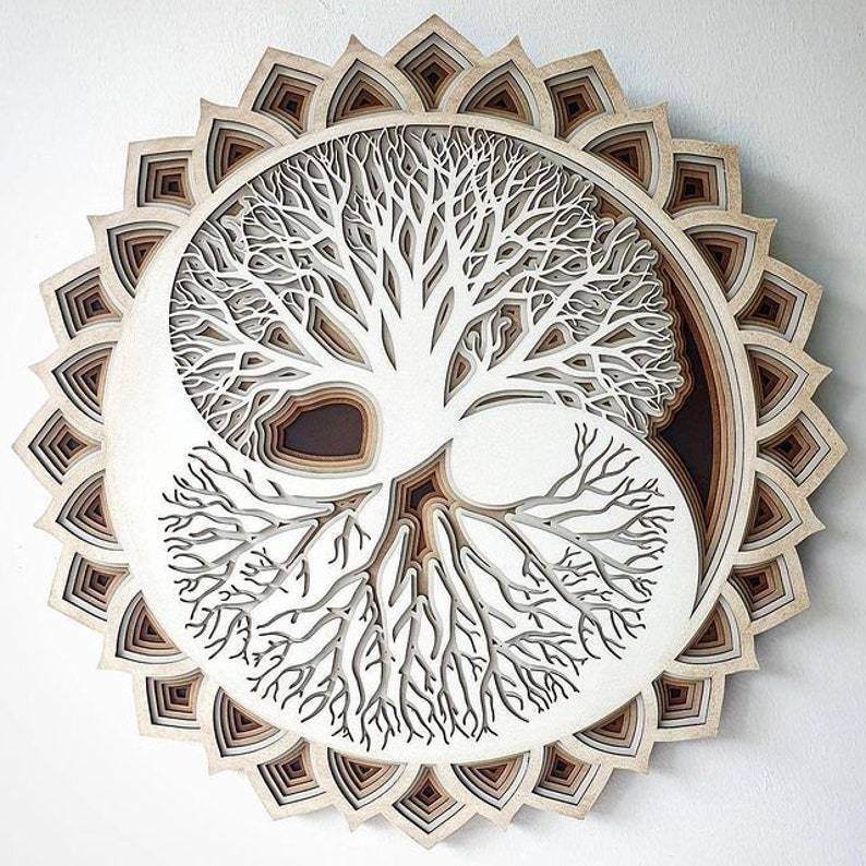 Sculpting The Tree Of Life Boho Wall Art Ornament