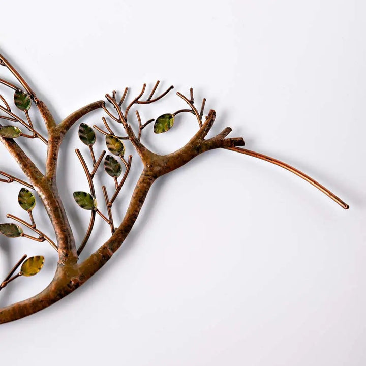 Hummingbird And Metal Wall Art With Branches