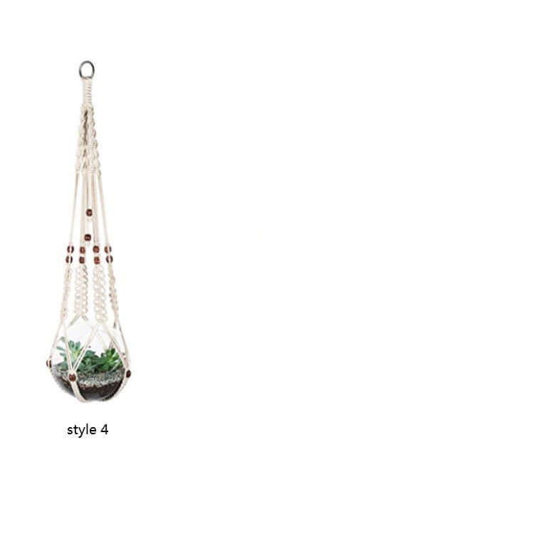 4 Pack - Macrame Hanging Baskets