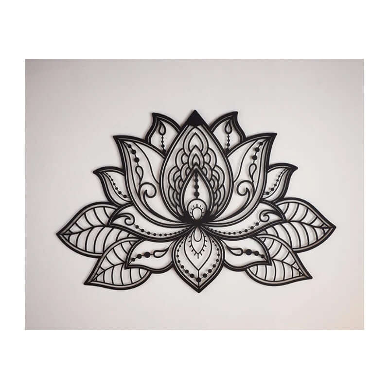 Metal Craft Decorations Lotus Wall Art Indoor Outdoor Hanging Pieces