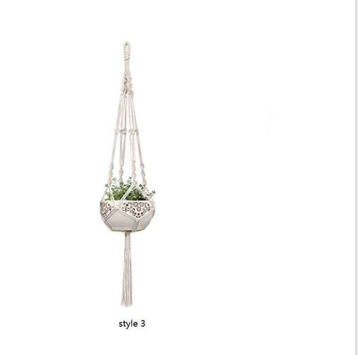 4 Pack - Macrame Hanging Baskets